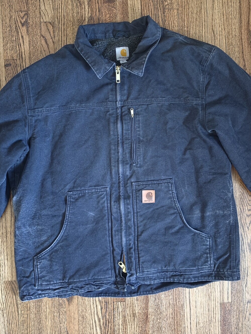 Carhartt Men's Navy Duck Detroit Jacket